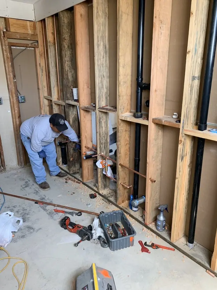 Commercial rough-in plumbing for Gas Line Repair in Griffith